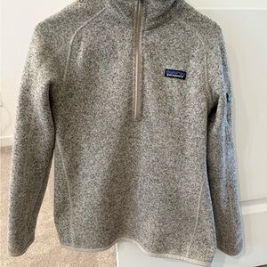 Patagonia Heathered Gray Fleece-Lined Pullover